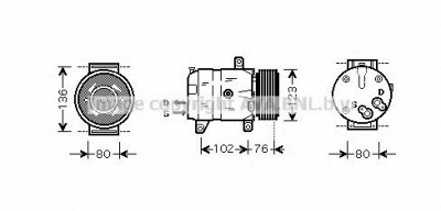 AVA QUALITY COOLING rtak069 -  Компрессор, кондиционер